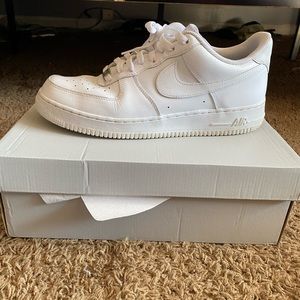 All White Air Force 1s